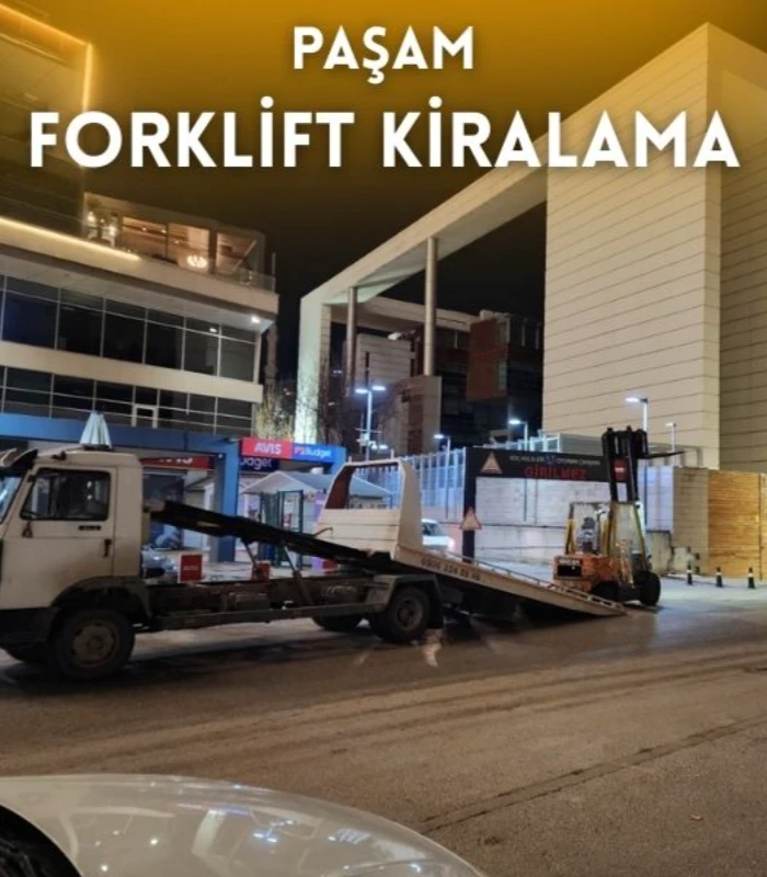 Kızılay kiralık forklift hizmeti veren Paşam Forklift Kiralama sahada çalışma